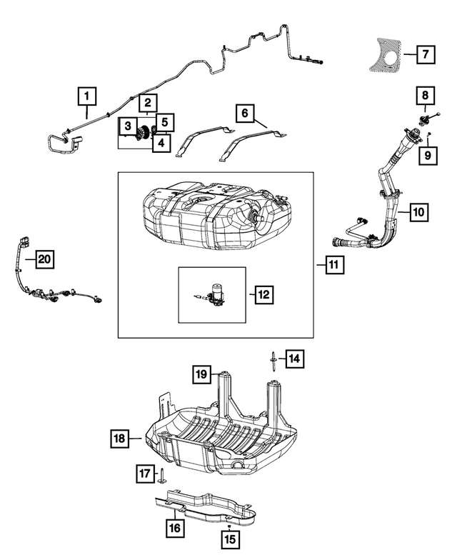 68145555AD - Emission Controls: Diesel Exhaust Fluid Cap for Mopar Image