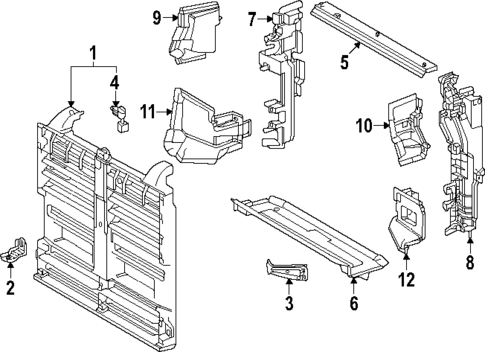 Components On Radiator Support for 2025 Lexus RX350h #0