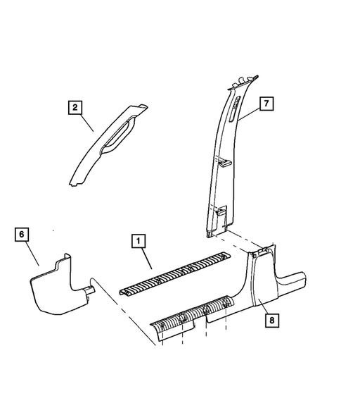 Moldings, Scuff Plates for 2004 Jeep Liberty #0