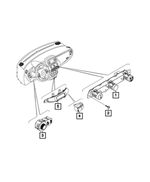 6DE64LXHAA - : Heated Seat Switch, Left for Mopar Image