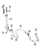 6036773AA - Restraints: Pan Head Screw for Chrysler: Town &amp; Country | Dodge: Grand Caravan, Ram 1500, Ram 2500, Ram 3500 | Ram: 1500, 1500 Classic, 2500, 3500, C/V Image