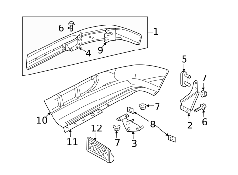 Bumper & Components - Front for 1999 Dodge Durango #0