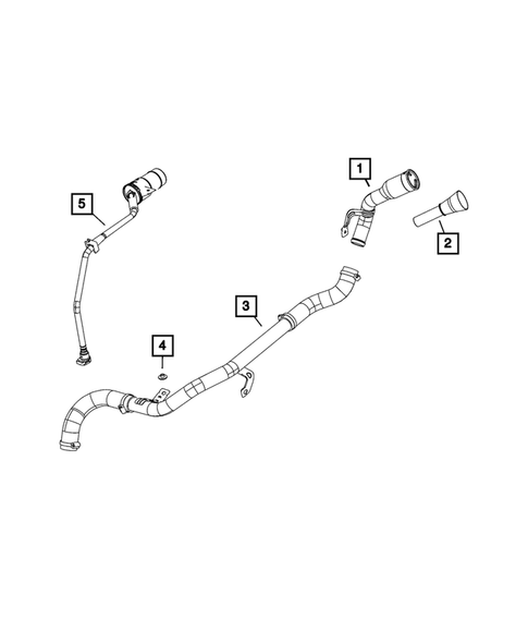 Fuel Tank Filler Tube for 2021 Jeep Wrangler #5