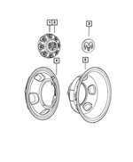 6UV29S4AAB - Wheels: Wheel Center Cap, Rear for Ram: 3500 Image
