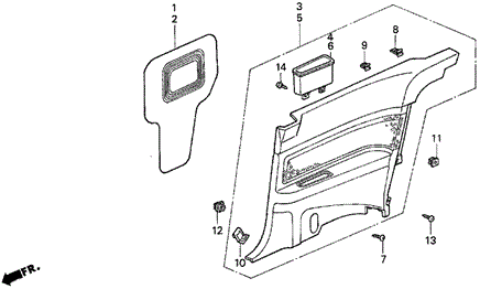 Side Lining for 1997 Acura CL #0