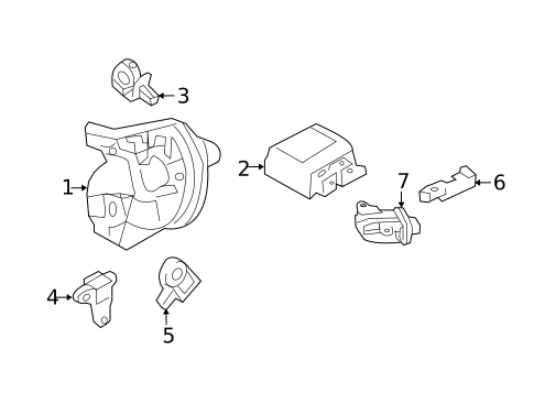Air Bag Components for 2017 Ford Special Service Police Sedan #0
