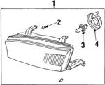 84001AC222 - Electrical: Headlamp Assembly for Subaru Image