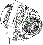 Alternator (Delphi) (2) for 1998 Acura CL #0