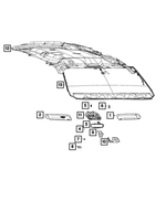 1VS221L1AE - : Overhead Console for Mopar Image