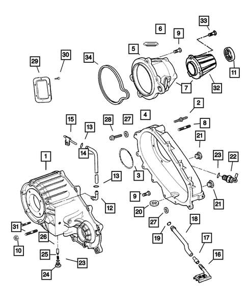Case and Related  Parts for 2001 Dodge Ram 2500 #0