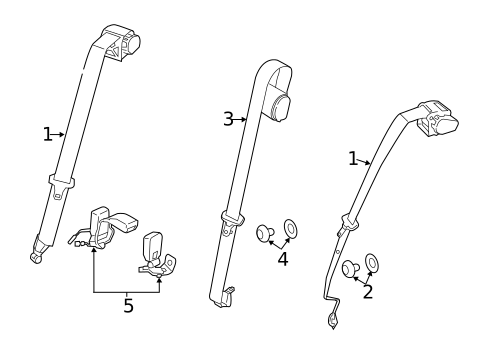 Seat Belt for 2015 BMW X1 #1