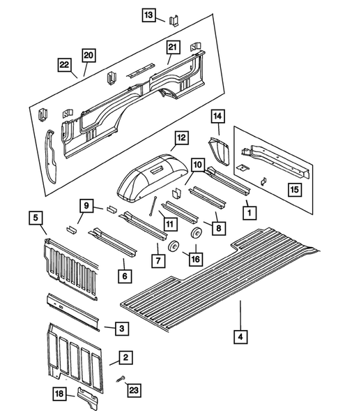 Floor Pans for 2001 Dodge Ram 2500 #1