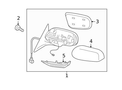 Outside Mirrors for 2006 Subaru Legacy #0