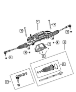 R8080078AK - Steering: Rack And Pinion Gear for Dodge: Dart Image