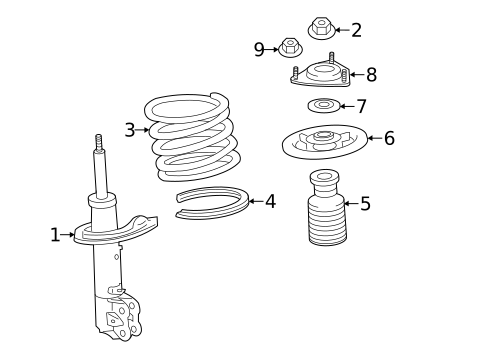Struts & Components for 2023 Mitsubishi Outlander Sport #1