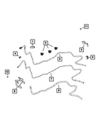 68691388AA - Fuel and Accelerator Pedal: 3 Way Clip for Ram: 2500, 3500 Image