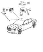 68194050AA - Electrical: Instrument Panel Bracket for Chrysler: 300, Town &amp; Country | Dodge: Challenger, Charger, Grand Caravan Image