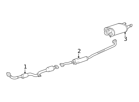 Exhaust Components for 2002 Toyota Solara #0
