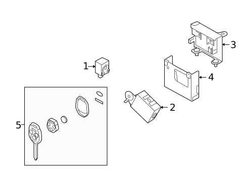 Keyless Entry Components for 2021 Subaru Forester #1