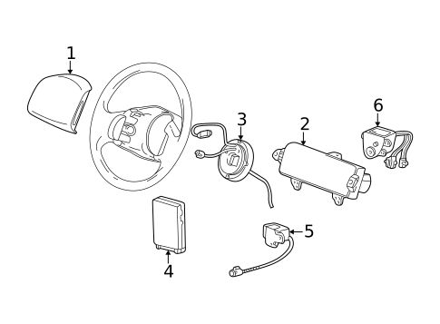 Air Bag Components for 2008 Lincoln Mark LT #0