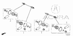 42017TZ7A01 - Chassis: BOOT SET, INBOARD for Acura Image