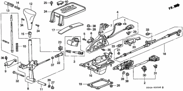 Select Lever for 2000 Honda Civic #0