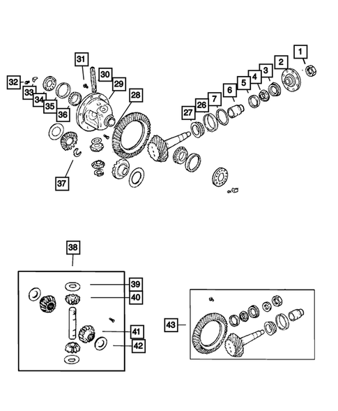 Rear Axle; Housing, Differential and Vent for 2008 Dodge Nitro #0