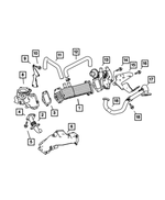68057983AB - 3.0L Turbo Diesel; Engine: Cooler for Mopar Image