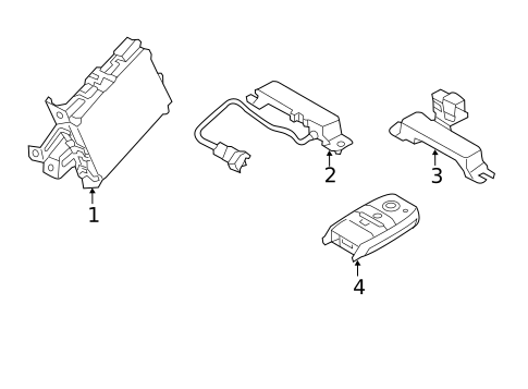 Keyless Entry Components for 2016 Kia Soul EV #0