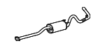 174300P010 - Exhaust: Muffler &amp; Pipe for Toyota: Tacoma Image