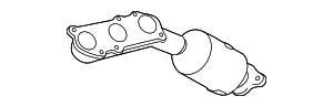 171500P100 - Exhaust: Catalytic Converter with Integrated Exhaust Manifold (Left) for Toyota: Tacoma Image
