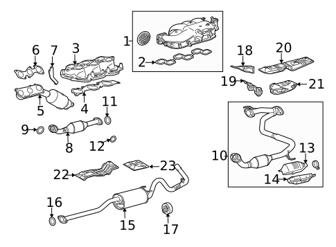 Exhaust Components for 2006 Toyota Tacoma #0