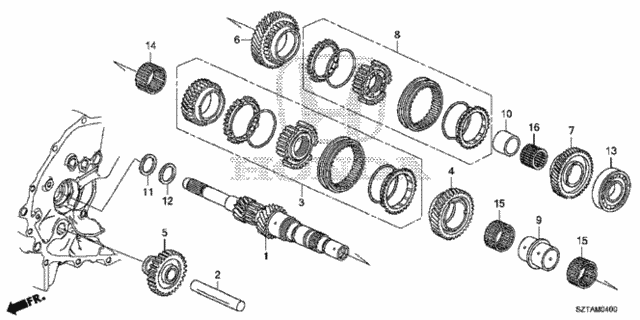 MT Mainshaft for 2016 Honda CR-Z #0