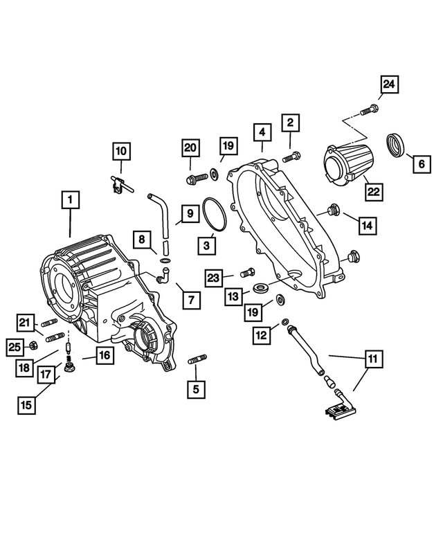 « 68026847AA – MP3022; Transfer Case : Avant Demi-carter pour Mopar Image »