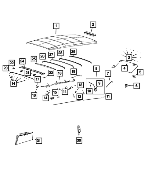 Roof for 2021 Jeep Wrangler #2