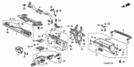 77160SR3C02 - Interior/Bumper: FRAME, INSTRUMENT CENTER for Honda Image