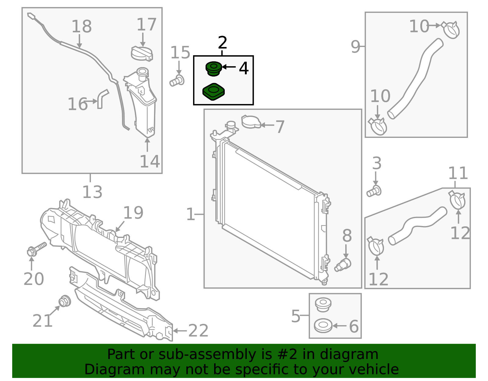 25333-3N000 - Upper Mount 2015-2017 Kia K900 | Kia.Parts Store