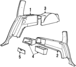 FOAZ7431012AAY - Body: Trim Panel for Mercury: Colony Park, Grand Marquis, Marquis Image
