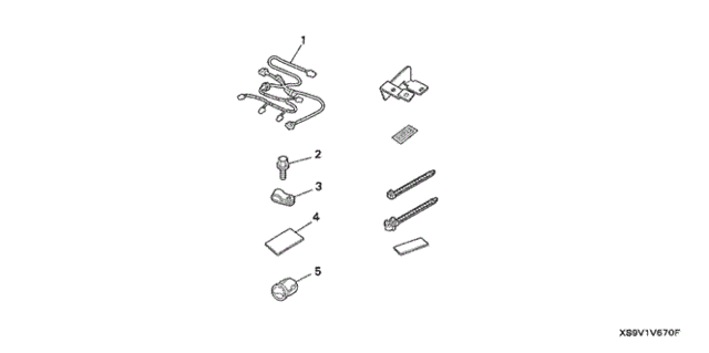 Back-UP Sensor Attachment (1) for 2005 Honda Pilot #0