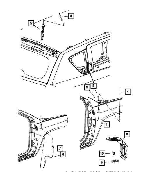 Radio, Antenna, Speakers, DVD, and Video systems for 2008 Jeep Compass #2