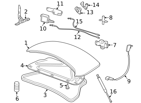 Trunk for 2004 Jaguar XK8 #0