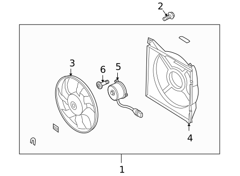 Cooling Fan for 2004 Kia Amanti #0