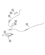 68261763AA - Brakes: Parking Brake Cable Bracket, Left for Ram: ProMaster City Image