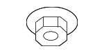 1337606007K - Body: Blind Spot Radar Nut for Kia Image