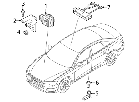Anti-Theft Components for 2021 Audi A6 allroad #0