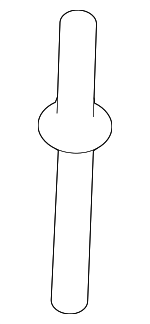 15955817 - Body: Rear Molding Rivet for Cadillac: Escalade | Chevrolet: Tahoe | GMC: Yukon | Oldsmobile: Bravada Image