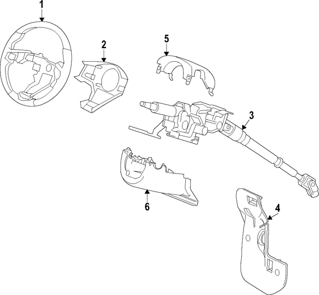 78501TJBC31ZA - Steering: Steering Wheel for Acura Image