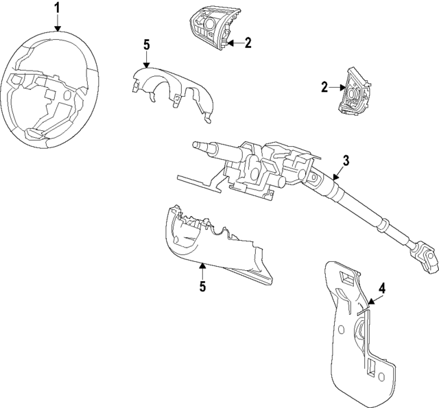 78501TJBC31ZA - : Steering Wheel for Acura Image