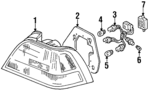 33501SW5A01 - Electrical: Lens &amp; Housing for Acura Image