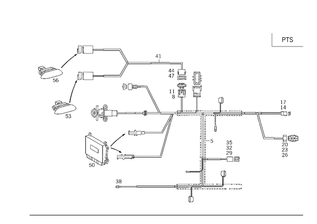 2024406208 - Electrical System: Wiring Harness for Mercedes-Benz: C220, C230, C280, C43 AMG Image image